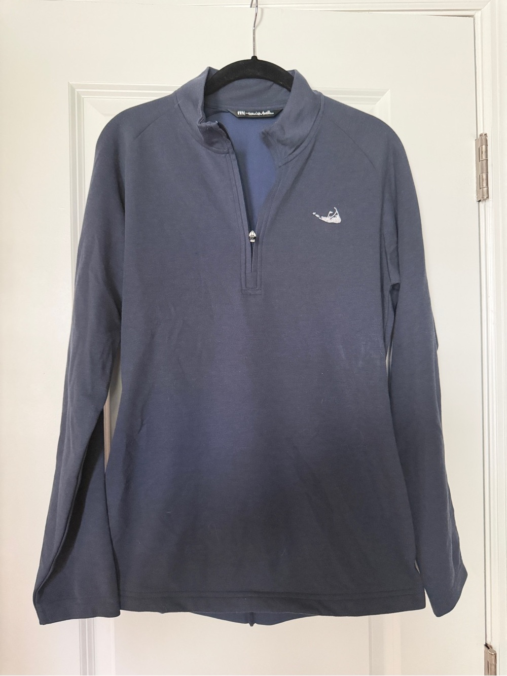 Travis Mathew Navy Blue Quarter-Zip Pullover